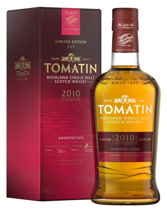 Tomatin 12 Year Old Amarone Cask Whisky - 2010 Italian Collection